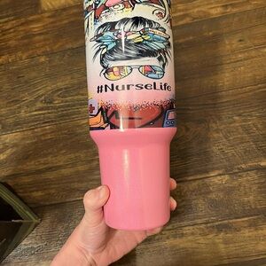 Pink NurseLife Tumbler